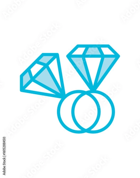 Obraz Set Diamond logo collection
