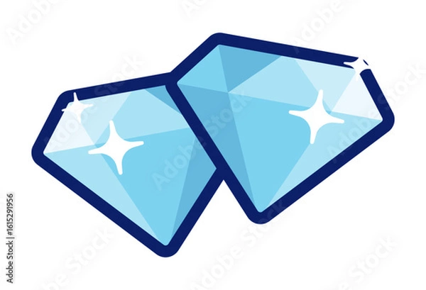 Obraz Set Diamond logo collection