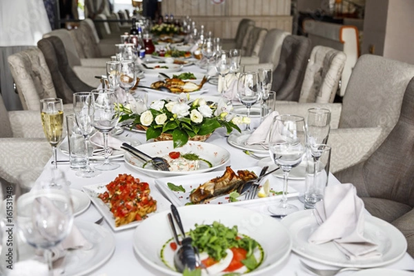 Fototapeta сервировка стола 
