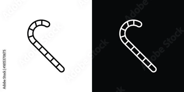 Obraz Candy Cane icon for template logo, vector designs.