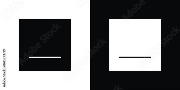 Obraz Window Minimize icon, logo elements of graphic designs