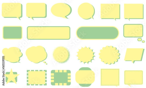 Fototapeta ふきだし【パステルセット】