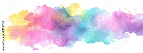 Fototapeta Subtle Watercolor Stain Texture in Pastel Tones for Artistic Backgrounds and Designs