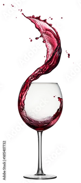 Obraz red wine splash