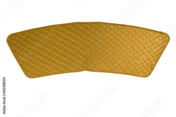Fototapeta a gold purse with a diamond pattern on it