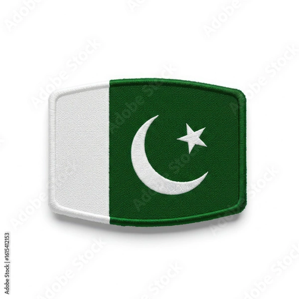 Obraz pakistani flag badge 