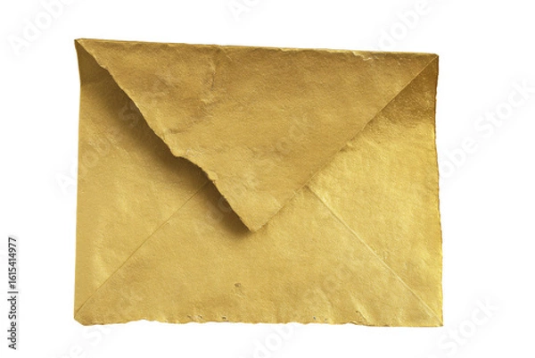 Fototapeta a piece of paper with a brown envelope