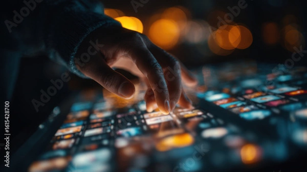 Fototapeta Interactive news sites enhance user involvement by allowing topic selection, commenting, and social sharing.
