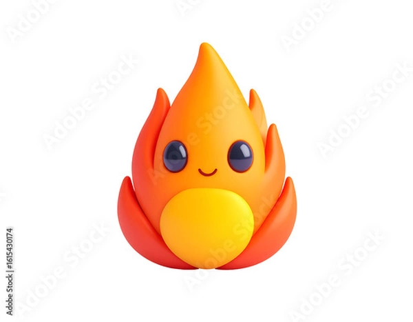 Obraz Cute 3D Flame Illustration