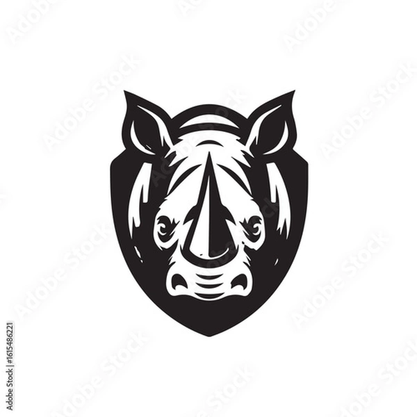 Obraz rhino logo vector
