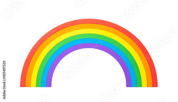 Fototapeta Rainbow isolated on a transparent background.