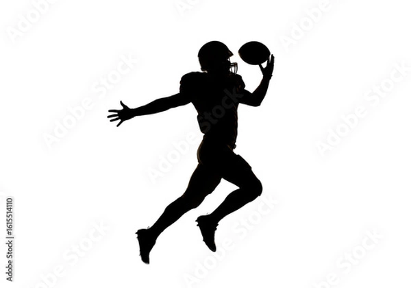 Fototapeta Abstract Silhouette Of A Running Athlete In Black Isolated Background