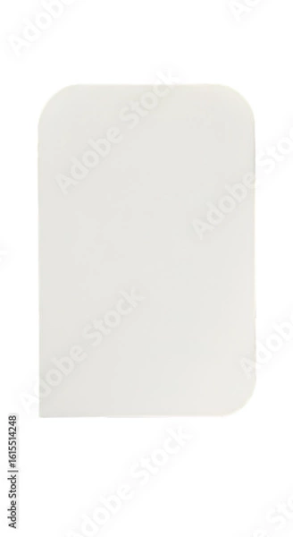 Obraz Abstract Isolated White Rectangle Shape On Transparent Background Illustration