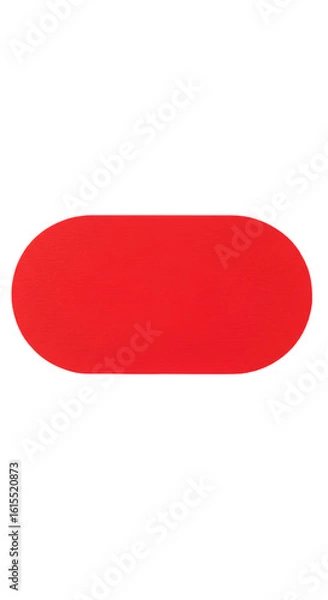 Obraz Abstract Red Oval Shape On Black Background Illustration Isolated Design