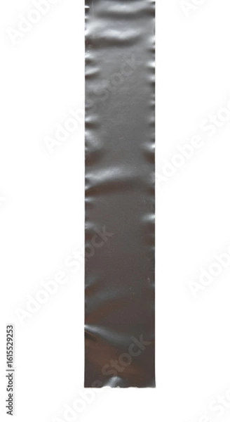 Fototapeta Black Adhesive Tape Abstract Isolated On Transparent Background