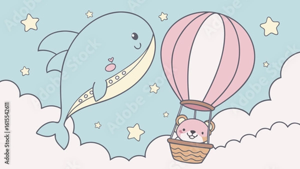 Fototapeta easter bunny with eggs