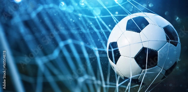 Obraz Piłka nożna w bramce