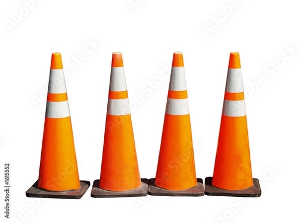 Fototapeta warning cones