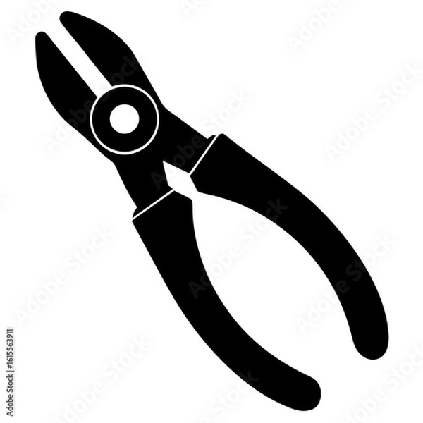 Fototapeta Cutting Pliers Flat Design Sharp-Edged Hand Tools for Wire and Metal Cutting