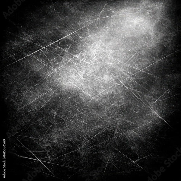 Obraz Abstract grayscale texture with scratches and light