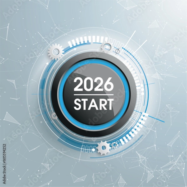 Obraz Netzwerk Start Button 2026