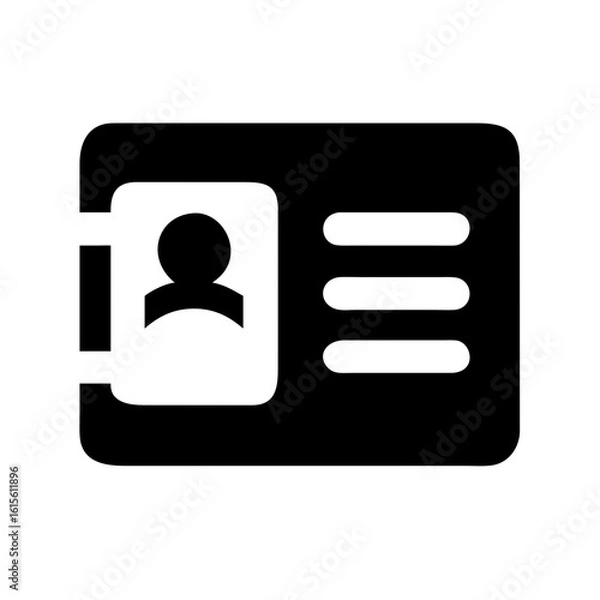 Obraz id card personal identification icon design