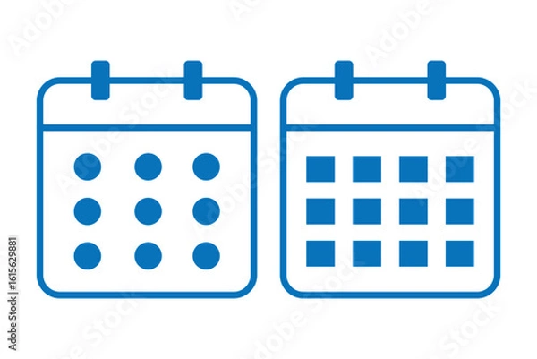 Obraz Calendar icon. Deadline, season icon symbol flat design. Appointment and schedule symbol. Reminder organizer event signs. business plan schedule. Vector illustration.
