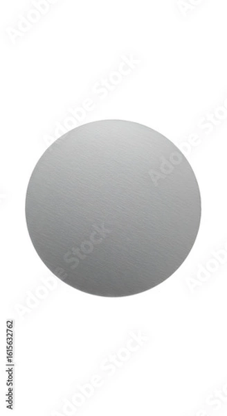 Fototapeta Isolated 3D Render Sphere Gray Object on Black Background Texture
