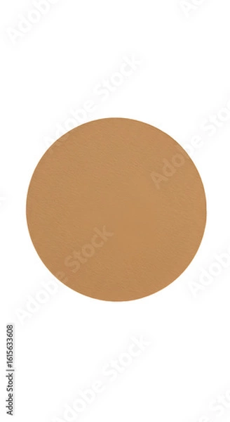 Fototapeta Isolated Abstract Brown Circle Shape On Transparent Background Design