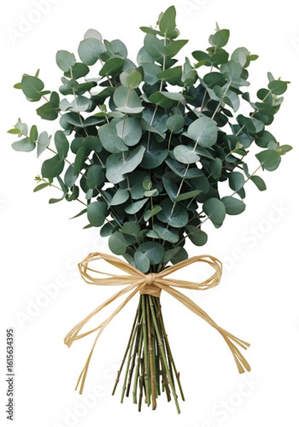 Obraz Isolated Eucalyptus Bouquet Illustration On Transparent Background