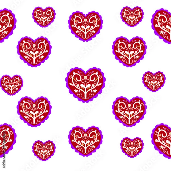 Obraz seamless pattern with hearts