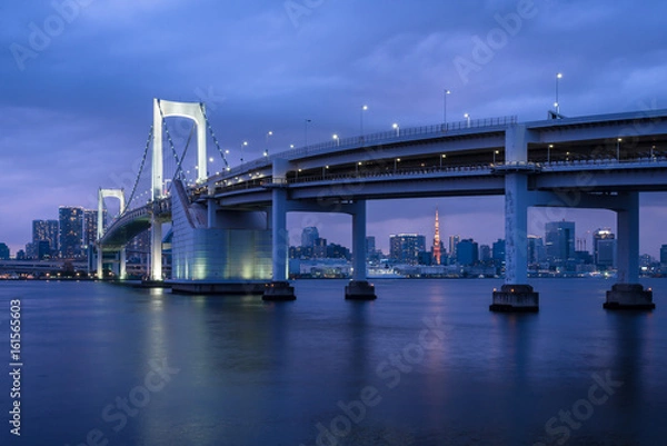 Fototapeta Night view of Tokyo Bay - 東京湾の夜景２