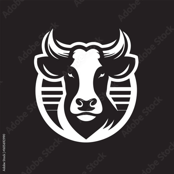 Obraz cow logo vector