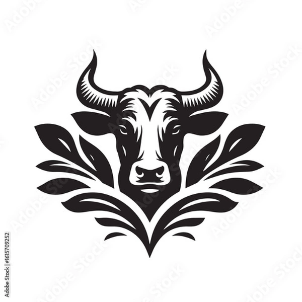 Obraz cow logo vector