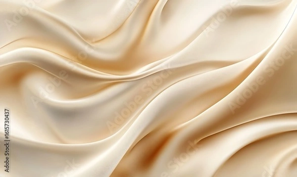 Fototapeta 
Processed collage of smooth wavy beige light brown satin silk cloth fabric. Background. Beautiful smooth elegant wavy beige light brown luxury cloth fabric texture, abstract background design.

