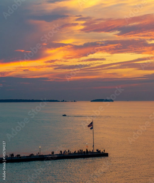 Fototapeta Lakeside Ohio Aerial