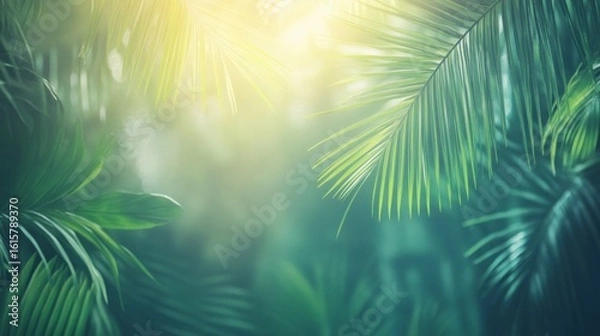 Obraz Tropical lush foliage image