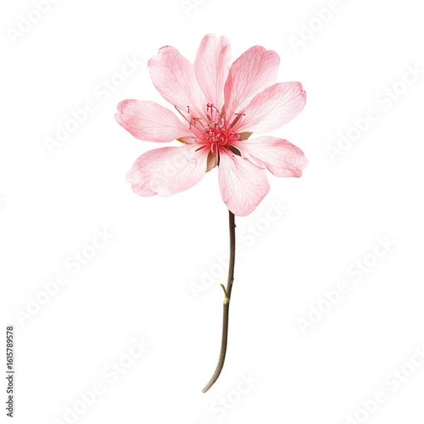 Obraz Single delicate pink flower on stem