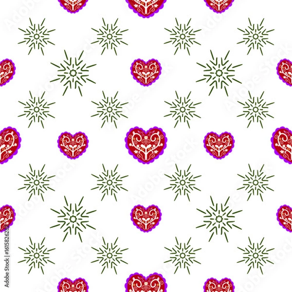 Obraz Flowers pattern and heat 