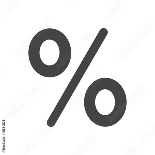 Fototapeta Percent icon. Simple vector sign.