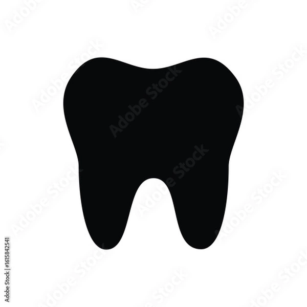 Fototapeta teeth icon. Simple vector sign.