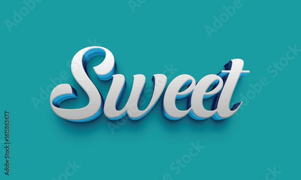 Obraz 3d text effect design