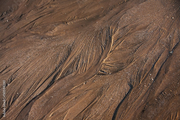 Obraz Природный рисунок на морском песке.