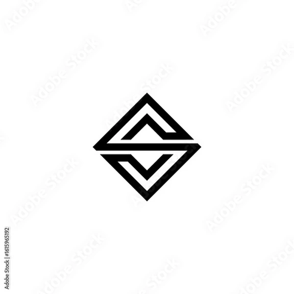 Obraz s letter vector logo abstract