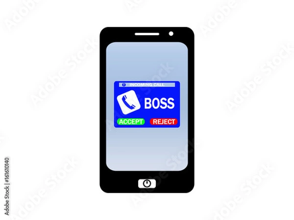 Fototapeta Boss is calling 