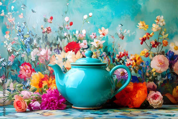 Obraz teapot and tea