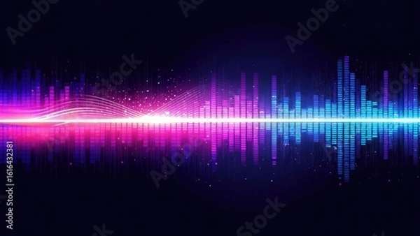 Obraz Abstract sound wave graphic