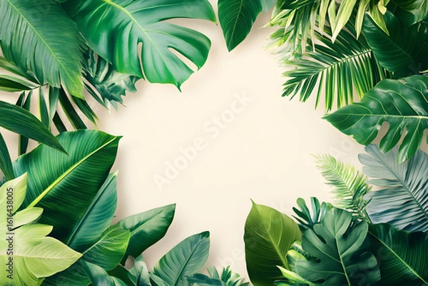 Obraz palm leaf frame