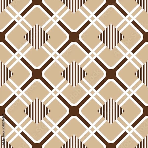 Obraz Seamless abstract geometric pattern. Vector Illustration.