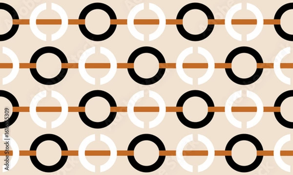 Obraz Seamless abstract geometric pattern. Vector Illustration.